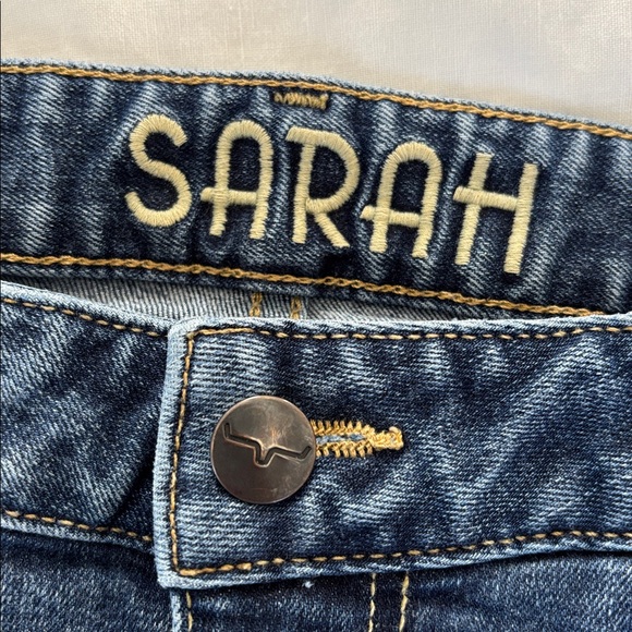 Kimes Ranch Sarah High Rise Straight Leg Blue Mid Wash Denim Jeans Women’s 8/36 - Picture 4 of 16